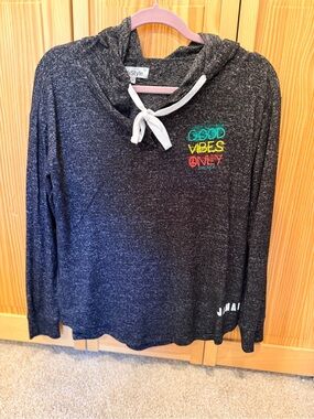 Good Vibes Only Black Hoodie Tee